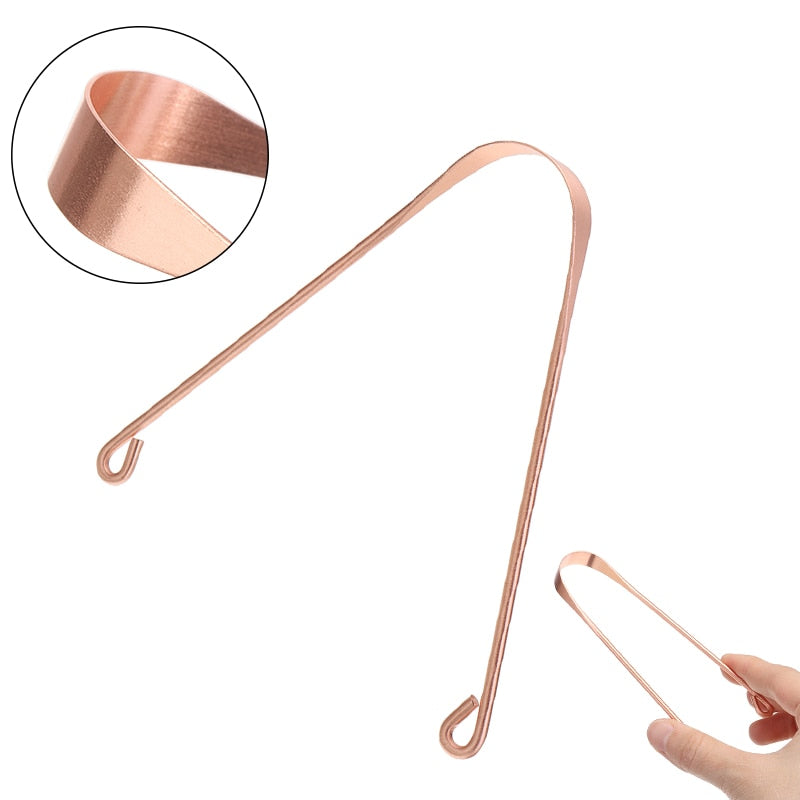 Copper Tongue Scraper – 2-Pack + Travel Pouch